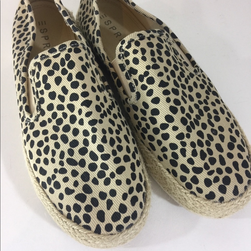 Esprit shoes cheetah print Espadrilles size 9 GUC